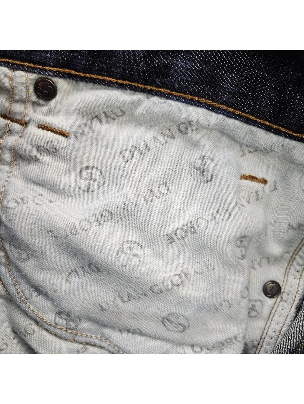 DYLAN GEORGE Selvedge Jeans 5700CS Straight Dark Wash 31 (fits 30x31) USA Made - Picture 12 of 15